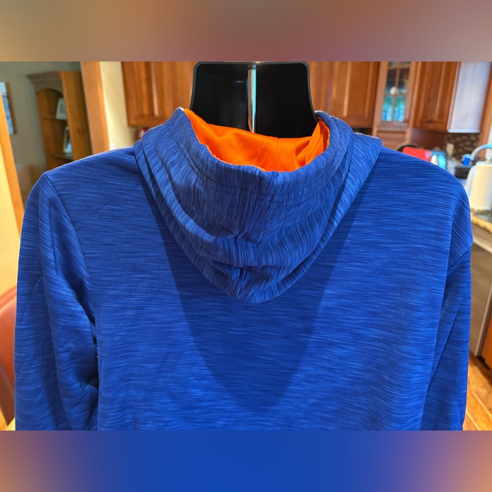 New York Mets men’s MLB Hoodie. Sharp blue/orange w/logos throughout. Medium‎ - Picture 6 of 6
